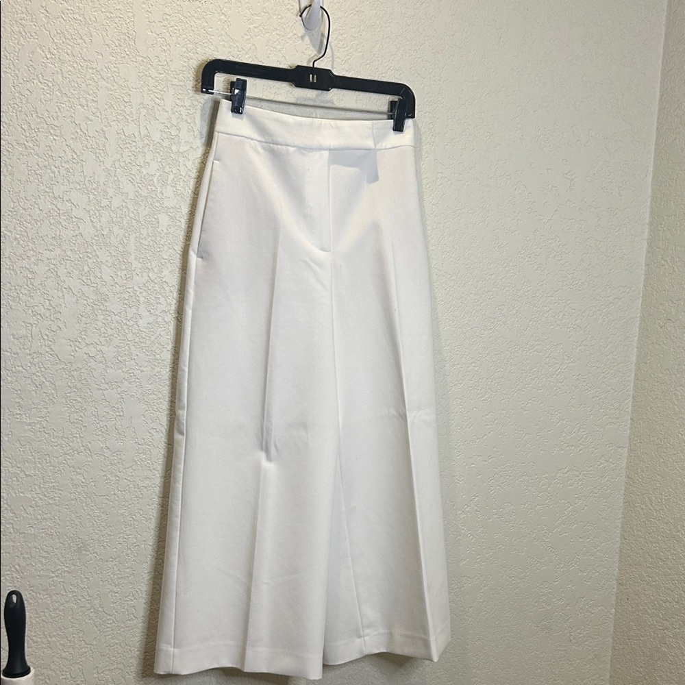 Zara Wide Leg White Pants